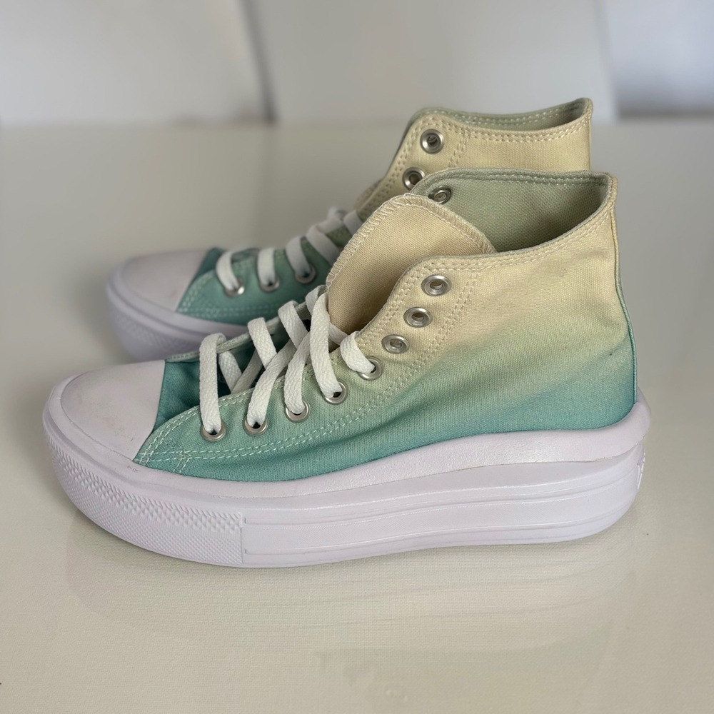 Converse Chuck Taylor All‎ Star Womens Sz 8 Gradient Platform High Top Ombre